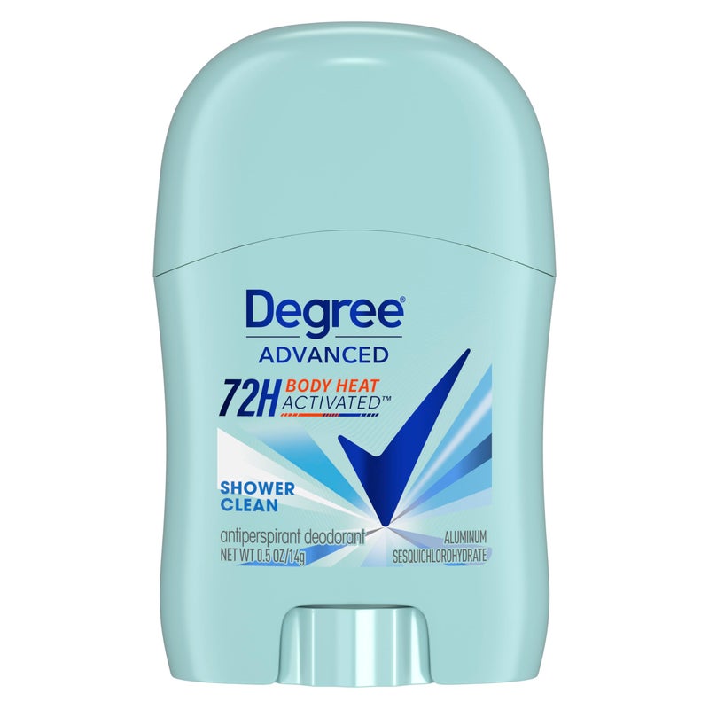 Degree Antiperspirant Deodorant Shower Clean 72-Hour Sweat & Odor Protection Antiperspirant for Women with Body Heat Activated Technology 0.5 oz - Image 1